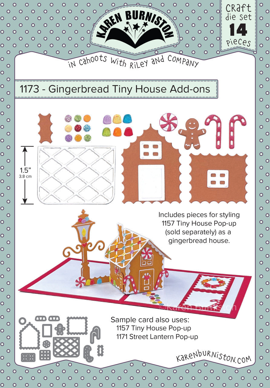 Karen Burniston - Dies - Gingerbread Tiny House Add-Ons