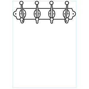 Darice - Embossing Folder - Coat Rack