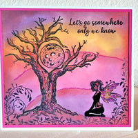 Fairy Hugs Stamps - Moon Tree