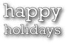 Poppystamps - Dies - Proper Happy Holidays
