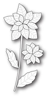 Poppystamps - Dies - Poinsettia Stem