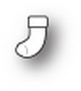 Poppystamps - Dies - Tiny Sock