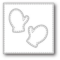 Poppystamps - Dies - Stitched Mitten Square