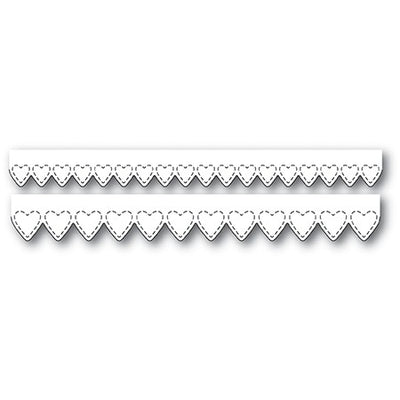 Poppystamps - Dies - Stitched Heart Borders