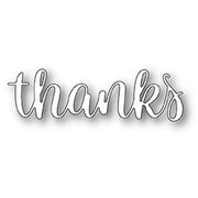 Poppystamps - Dies - Thanks Folksy Script