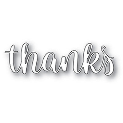 Poppystamps - Dies - Thanks Folksy Script