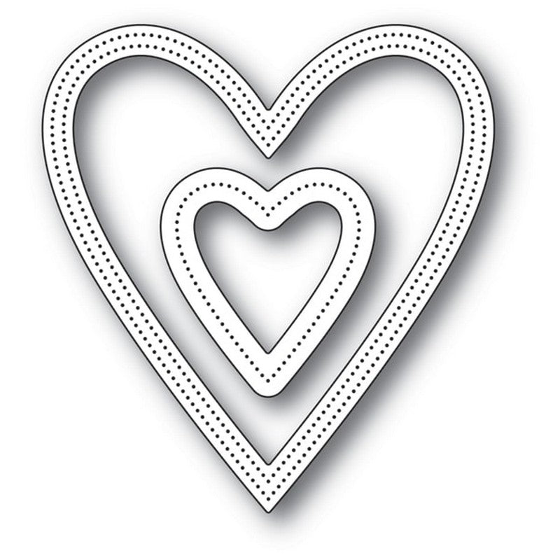 Poppystamps - Dies - Shaker Heart