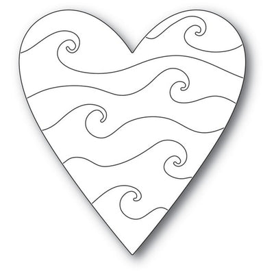 Poppystamps - Dies - Wavy Heart