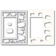 Poppystamps - Dies - Pumpkin Patch Sidekick Frame and Stencil