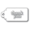 Poppystamps - Dies - Thank You Stitched Tag
