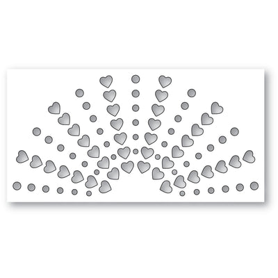 Poppystamps - Dies - Hearts Shining Arch (Pre-Order)