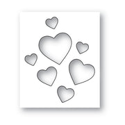 Poppystamps - Dies - Heart Jumble (Pre-Order)