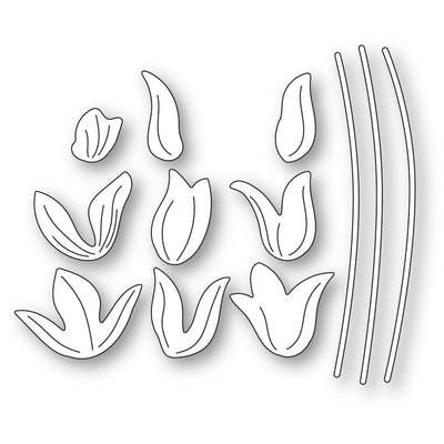 Poppystamps - Dies - Layered Tulips (Pre-Order)