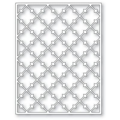 Poppystamps - Dies - Pointy Lattice Plate (Pre-Order)