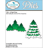 Elizabeth Craft Designs - Dies - 5 Part Pine