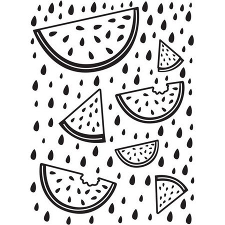Darice - Embossing Folders - Watermelon Background