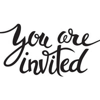 Darice - Embossing Folders - You Are Invited Sentiment
