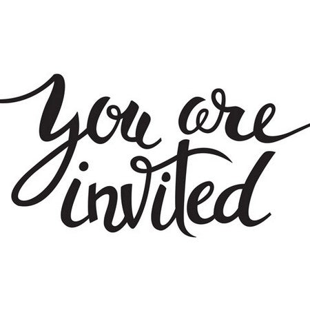 Darice - Embossing Folders - You Are Invited Sentiment