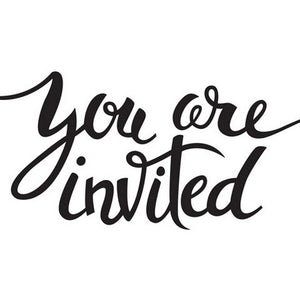 Darice - Embossing Folders - You Are Invited Sentiment