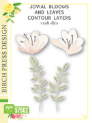 Birch Press Design - Jovial Blooms and Leaves Contour Layers (Pre-Order)