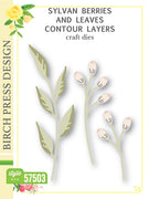 Birch Press Design - Sylvan Berries and Leaves Contour Layers