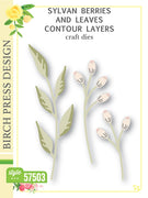 Birch Press Design - Sylvan Berries and Leaves Contour Layers (Pre-Order)