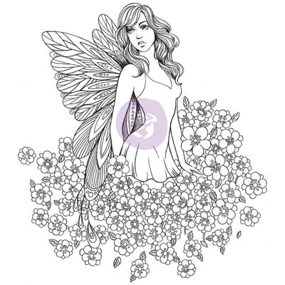 Prima Marketing - Cling Stamp - Lauren
