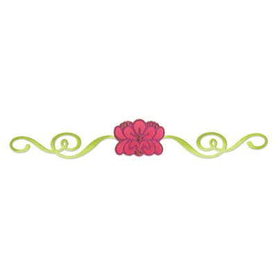 Sizzix Sizzlits Decorative Strip Die - Flower Burst w/Ribbons
