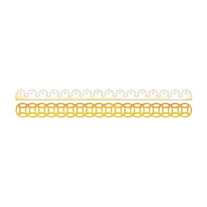 Sizzix Sizzlits Decorative Strip Die - Lace & Circles