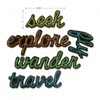 Sizzix - Thinlits - Tim Holtz - Shadow Script #3