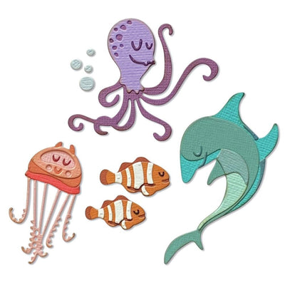 Sizzix - Thinlits - Tim Holtz - Under The Sea #1 Colorize