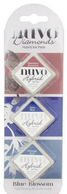 Nuvo Diamond Hybrid Ink Pads - Blue Blossom