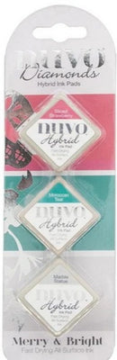 Nuvo Diamond Hybrid Ink Pads - Merry & Bright
