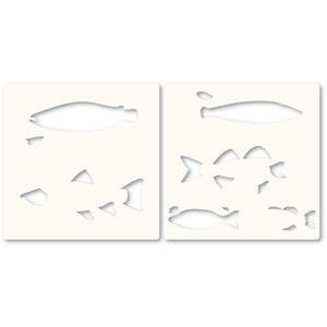 Memory Box - Dies - Freshwater Fish Stencil Set