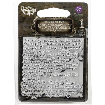 Prima Marketing - Clear Stamp - Secret Notes