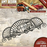 Amy Design - Dies - Vintage Vehicles - Antique  Car Border