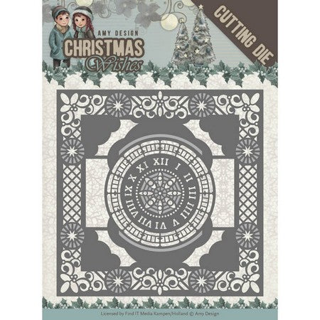 Amy Design - Dies - Christmas Wishes - Twelve O'clock Frame
