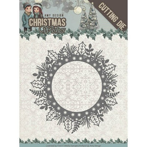 Amy Design - Dies - Christmas Wishes - Holly Wreath