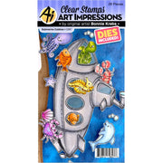 Art Impressons - Stamp & Die Set - Submarine Cubbies