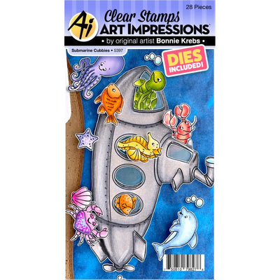 Art Impressons - Stamp & Die Set - Submarine Cubbies