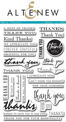 Altenew - Stamps - Many Thanks