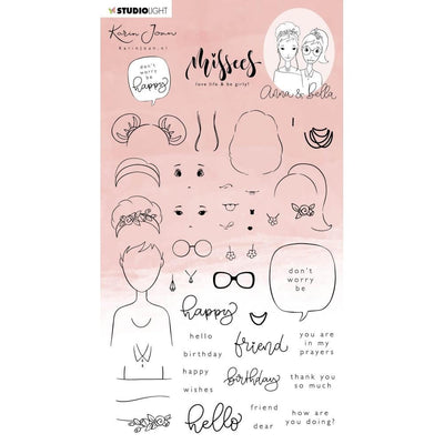 Studio Light - Clear Stamps - Karin Joan Missees - Anna & Bella