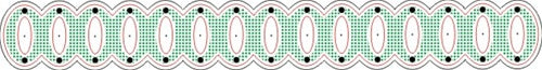 Cheery Lynn Designs - Ribbon Eyelet Border w/Piercing