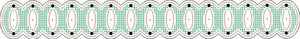 Cheery Lynn Designs - Ribbon Eyelet Border w/Piercing