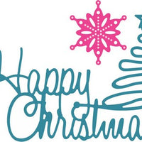 Cheery Lynn Designs - Happy Christmas w/ Tree Sentiment
