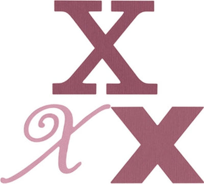 Quickutz - Cookie Cutter - Monogram- X