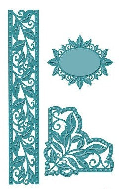 Sue Wilson Designs - Spanish Collection - Corner, Border & Tag