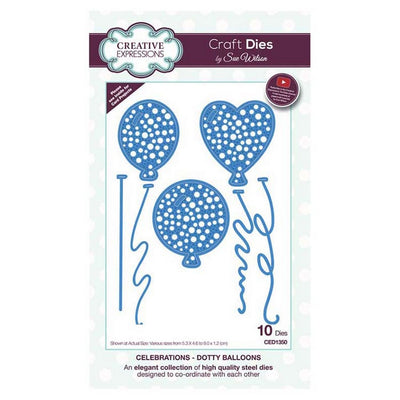 Sue Wilson Designs - Celebrations Collection - Dotty Balloons