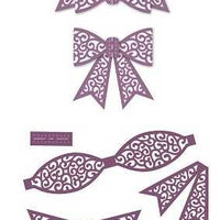 Sue Wilson Designs - Finishing Touches - Filigree 3D Itty Bitty Bow