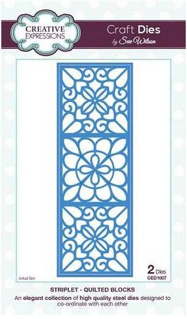Sue Wilson Designs - Striplet - Quilted Blocks